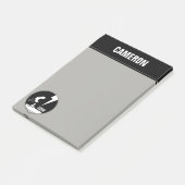 Rock-T-Shirts | Snoopy Howling | Name hinzufügen Post-it Klebezettel (angewinkelt)