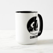 Rock-T-Shirts | Snoopy Howling | Name hinzufügen Tasse (VorderseiteRechts)