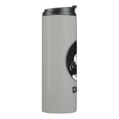 Rock-T-Shirts | Snoopy Howling | Name hinzufügen Thermosbecher (Nach links gedreht)