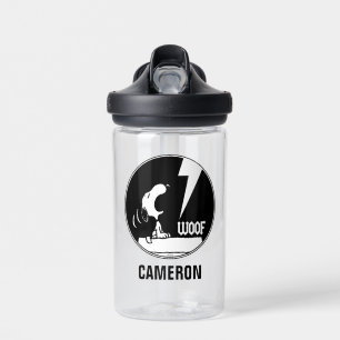 Rock-T-Shirts   Snoopy Howling   Name hinzufügen Trinkflasche