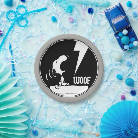 Rock-T-Shirts | Snoopy Howling Pappteller (Party)