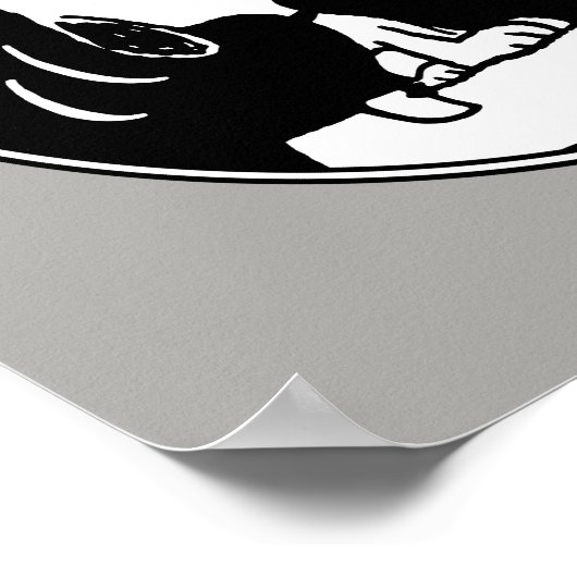 Rock-T-Shirts | Snoopy Howling Poster (Ecke)