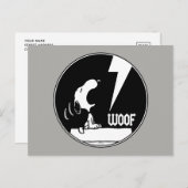 Rock-T-Shirts | Snoopy Howling Postkarte (Vorne/Hinten)