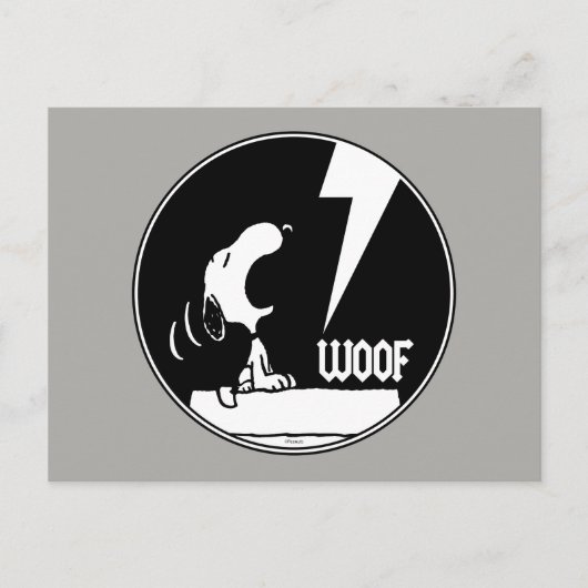 Rock-T-Shirts | Snoopy Howling Postkarte (Vorderseite)