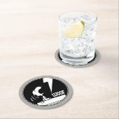 Rock-T-Shirts | Snoopy Howling Runder Pappuntersetzer (Vor Ort)