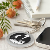 Rock-T-Shirts | Snoopy Howling Schlüsselanhänger (Vorderseite rechts)