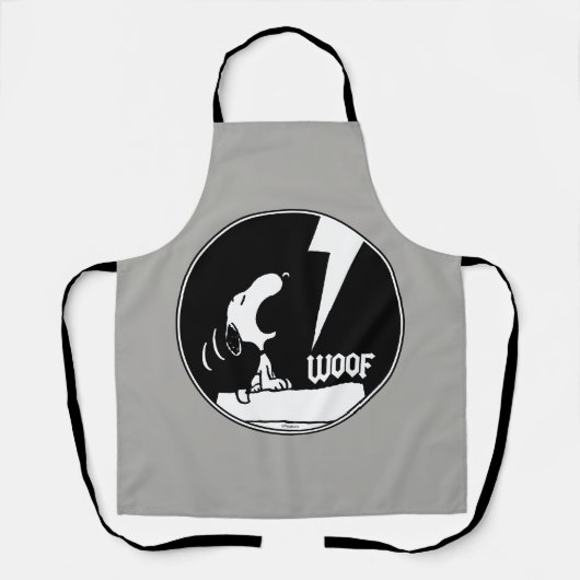 Rock-T-Shirts | Snoopy Howling Schürze (Vorderseite)