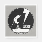 Rock-T-Shirts | Snoopy Howling Serviette (Vorderseite)