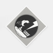 Rock-T-Shirts | Snoopy Howling Serviette (Ecke)