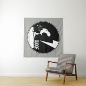 Rock-T-Shirts | Snoopy Howling Wandteppich (Beispiel (Horizontal))