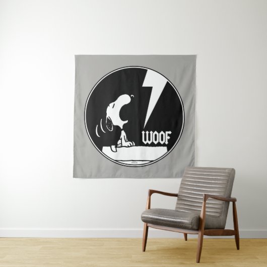 Rock-T-Shirts | Snoopy Howling Wandteppich (Beispiel)