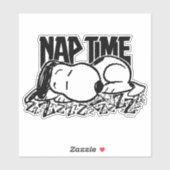 Rock-T-Shirts | Snoopy Nickerchen Time Aufkleber (Blatt)
