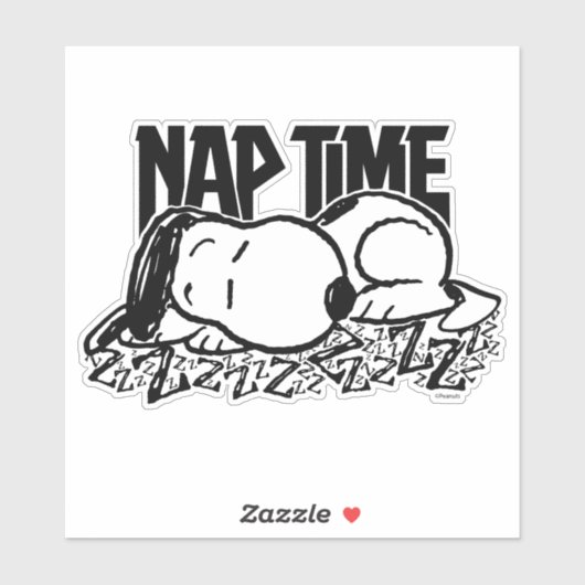 Rock-T-Shirts | Snoopy Nickerchen Time Aufkleber (Blatt)