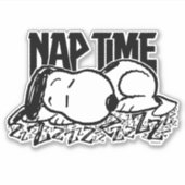 Rock-T-Shirts | Snoopy Nickerchen Time Aufkleber (Vorderseite)