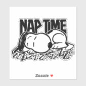 Rock-T-Shirts | Snoopy Nickerchen Time Aufkleber (Blatt)