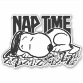 Rock-T-Shirts | Snoopy Nickerchen Time Aufkleber (Vorderseite)
