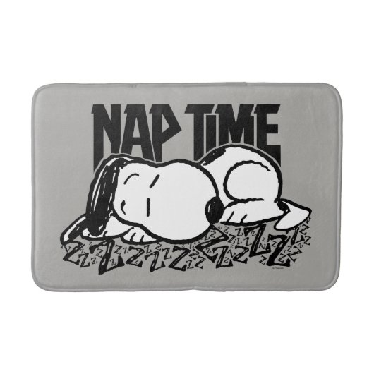 Rock-T-Shirts | Snoopy Nickerchen Time Badematte (Vorderseite)