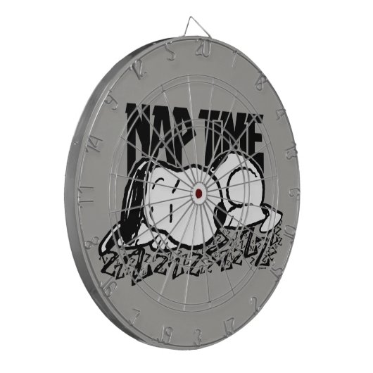 Rock-T-Shirts | Snoopy Nickerchen Time Dartscheibe (Vorderseite Links)