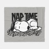 Rock-T-Shirts | Snoopy Nickerchen Time Fleecedecke (Vorderseite (Horizontal))