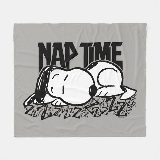 Rock-T-Shirts | Snoopy Nickerchen Time Fleecedecke (Vorderseite (Horizontal))
