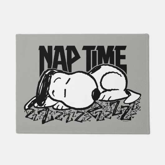 Rock-T-Shirts | Snoopy Nickerchen Time Fußmatte (Vorderseite)