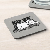 Rock-T-Shirts | Snoopy Nickerchen Time Getränkeuntersetzer (Linke Seite)
