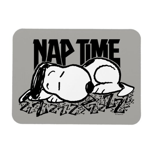 Rock-T-Shirts | Snoopy Nickerchen Time Magnet (Horizontal)