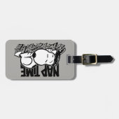 Rock-T-Shirts | Snoopy Nickerchen Time | Name hinz Gepäckanhänger (Vorderseite horizontal)
