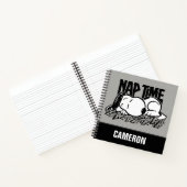 Rock-T-Shirts | Snoopy Nickerchen Time | Name hinz Notizblock (Innenseite)