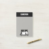 Rock-T-Shirts | Snoopy Nickerchen Time | Name hinz Post-it Klebezettel (Auf Schreibtisch)