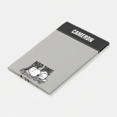 Rock-T-Shirts | Snoopy Nickerchen Time | Name hinz Post-it Klebezettel (angewinkelt)