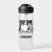 Rock-T-Shirts | Snoopy Nickerchen Time | Name hinz Trinkflasche (Vorderseite)