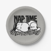 Rock-T-Shirts | Snoopy Nickerchen Time Pappteller (Vorderseite)