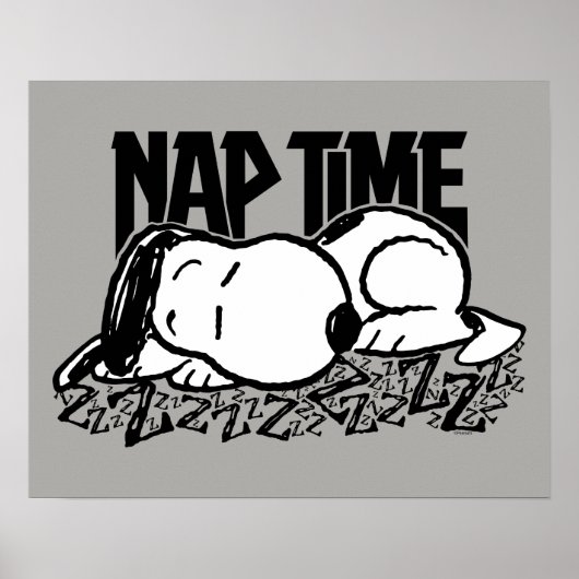 Rock-T-Shirts | Snoopy Nickerchen Time Poster (Vorne)
