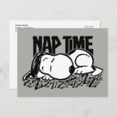 Rock-T-Shirts | Snoopy Nickerchen Time Postkarte (Vorne/Hinten)