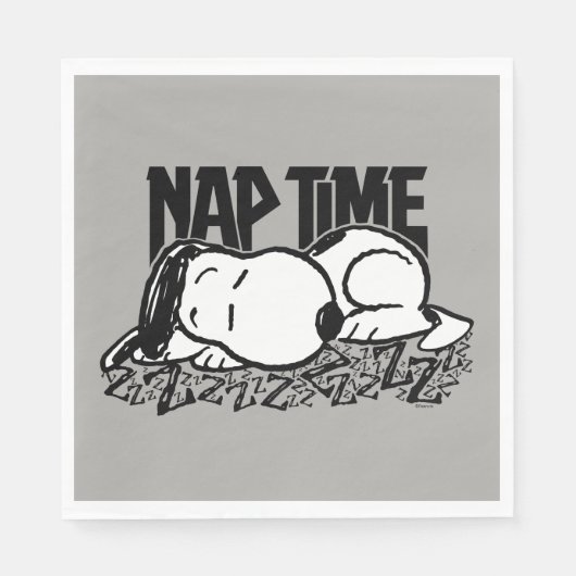 Rock-T-Shirts | Snoopy Nickerchen Time Serviette (Vorderseite)