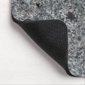 Rock Texture Gray Granit mit blauen Details Mousepad (Ecke)