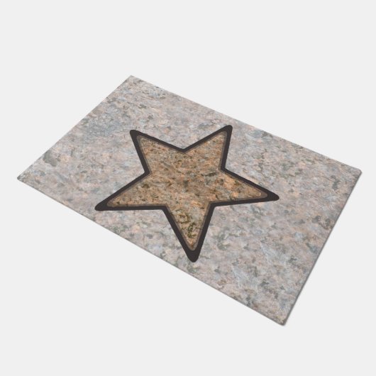 Rock Texture mit Star Decke Fußmatte (Schrägansicht)