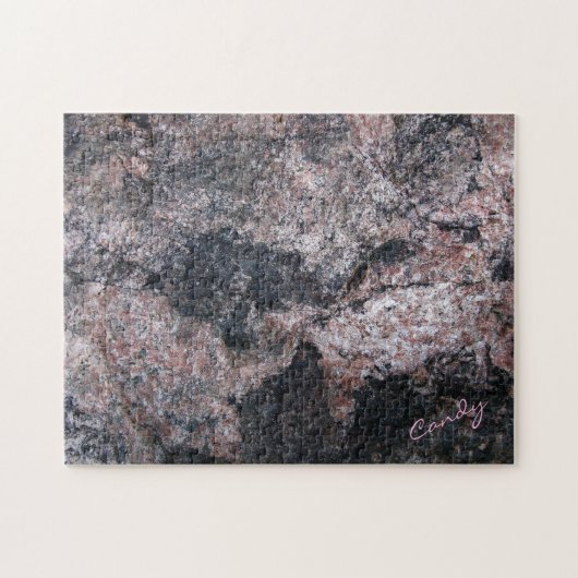 Rock Texture Pink Candy Challenge Puzzle (Horizontal)