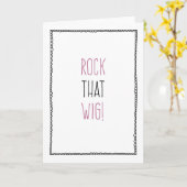 Rock That Wig! - Förderung der Krebstherapie Karte (Gelbe Blume)