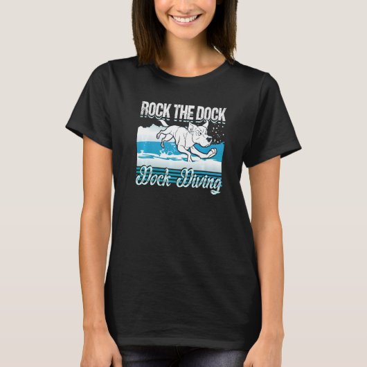 Rock the Dock  Dock Diving  Dog Lover Premium T-Shirt (Vorderseite)