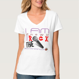 ROCK THE MIC V NECK T - Shirt