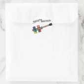Rock the Spectrum logo Runder Aufkleber (Tasche)