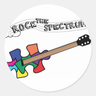 Rock the Spectrum logo Runder Aufkleber