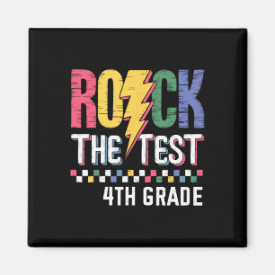 Rock The Test 4. Klasse Testtag Lehrer Schüler Magnet