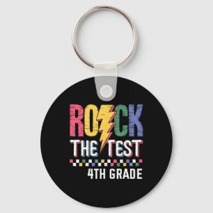 Rock The Test 4. Klasse Testtag Lehrer Schüler Schlüsselanhänger