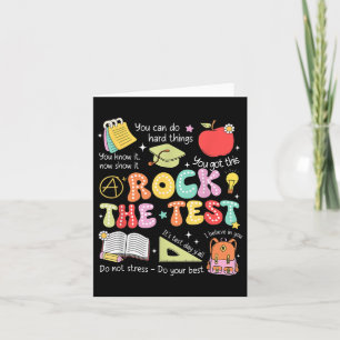 Rock the Test Day Staar Staat Testing Teacher Moti Karte
