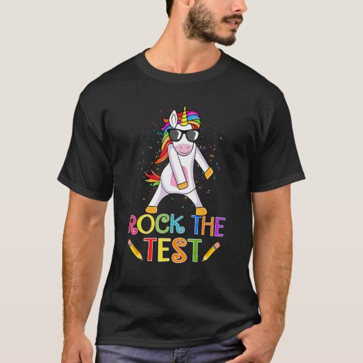 Rock the Test Day Teacher Testing Squad Unic T-Shirt (Vorderseite)