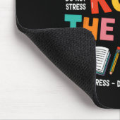 Rock The Test Funny Testing Day Teacher Student Te Mousepad (Ecke)