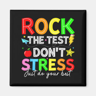 Rock The Test Lustig für Lehrer Schüler Kinder Magnet